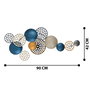 Wallity Bronte - CH103-2 Escultura de Pared de Metal Plateado